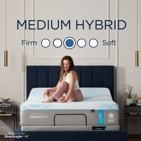 Tempur- Pedic Active Breeze 2.0 Medium Hybrid Smart Bed - Image 4